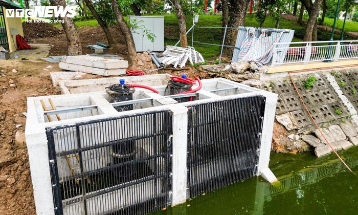Các dự án nâng cấp hồ điều hòa, trạm bơm và hệ thống thoát nước đang được đẩy nhanh tiến độ trước mùa mưa. 