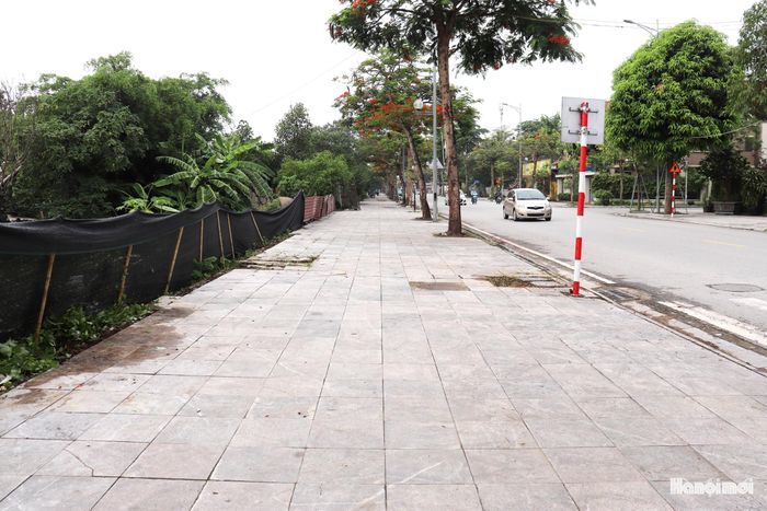 Tuyến phố Hoàng Đôn Hòa sạch đẹp, thông thoáng sau buổi sáng ra quân tổng vệ sinh môi trường của phường Kiến Hưng. Ảnh: Tuấn Điệp