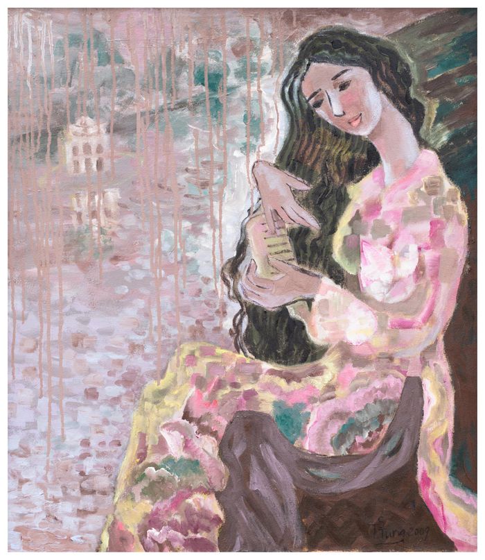 Tác phẩm "Bên khung cửa".
