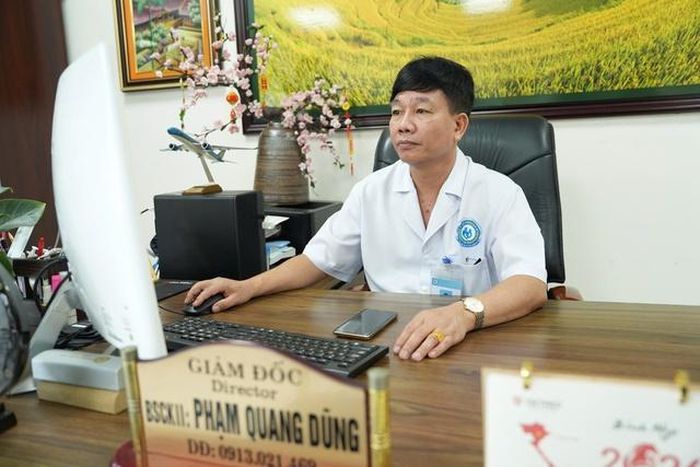 BSCKII Phạm Quang Dũng, Giám đốc Bệnh viện Lão khoa - Phục hồi chức năng tỉnh Quảng Ninh.