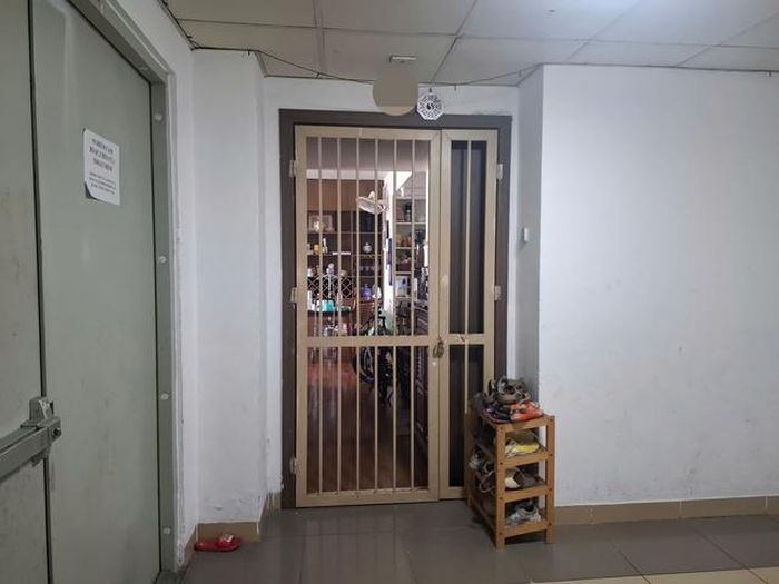 Căn hộ nơi xảy ra sự cố hi hữu. Ảnh: Quỳnh Mai.