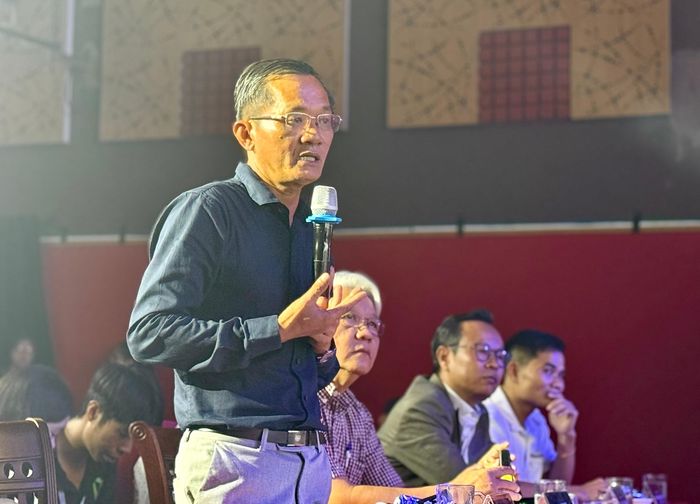  Nhà báo Nguyễn Đức Hiển, Phó Tổng Biên tập Thường trực Báo Pháp Luật TP.HCM. Ảnh: HẢI NHI 