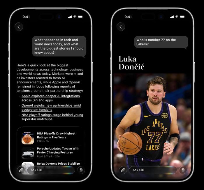 Ảnh dựng ứng dụng Siri dựa trên tin đồn. Ảnh: Bloomberg.