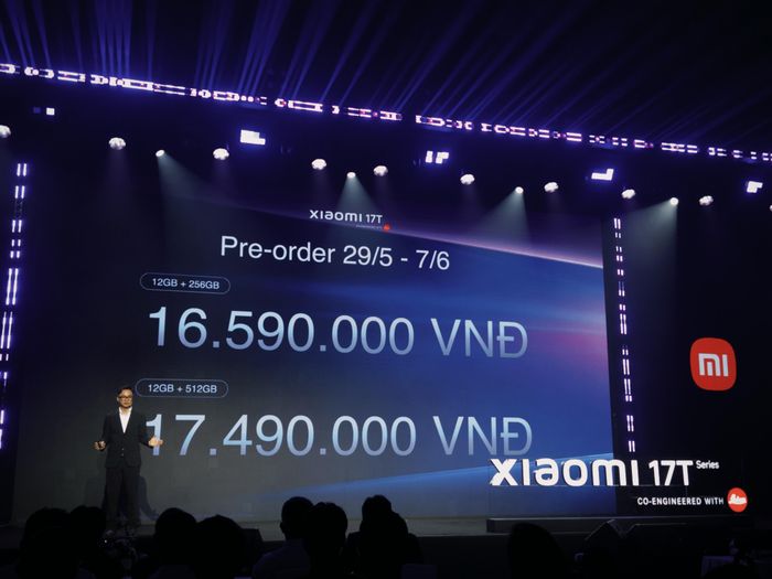  Giá bán sau khuyến mãi của mẫu Xiaomi 17T. 