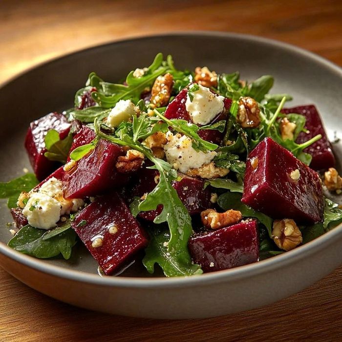 Kết hợp củ dền với các loại rau xanh trong món salad giúp cơ thể hấp thu nhiều dưỡng chất hơn
