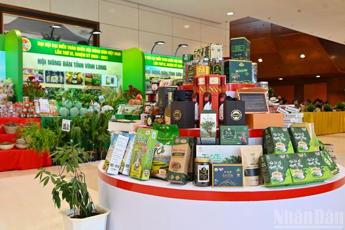Không gian trưng bày là khu vực giới thiệu nhiều sản phẩm nông nghiệp, sản phẩm OCOP và những thành tựu nổi bật của nền nông nghiệp Việt Nam trong những năm gần đây.