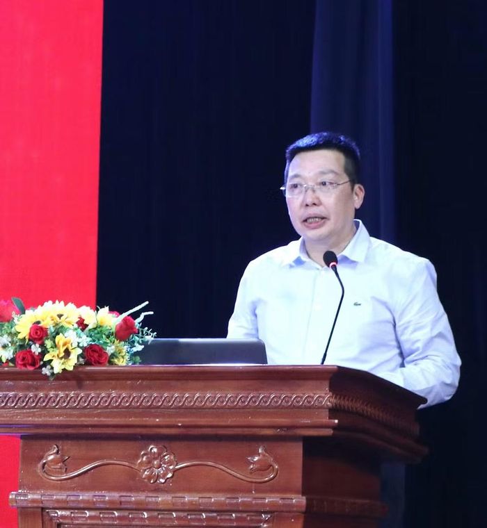 Tiến sĩ Nguyễn Anh Vũ, Trưởng Ban tổ chức Hội thảo, Tổng Biên tập Báo Văn hóa phát biểu tại hội thảo.
