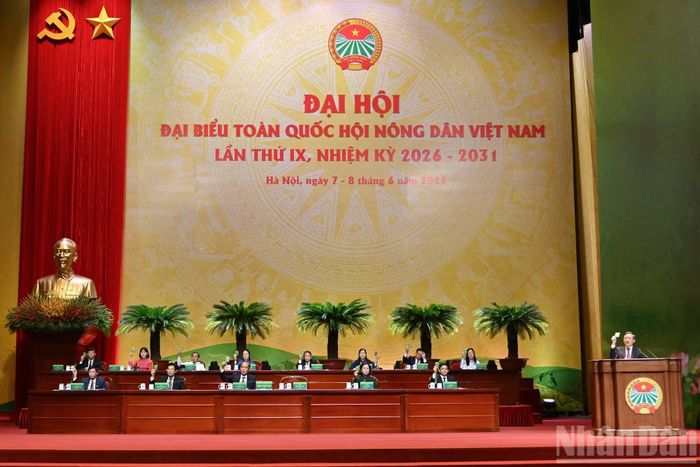 Đoàn Chủ tịch biểu quyết tại phiên làm việc.