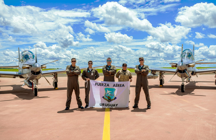 Không quân Uruguay tiếp nhận máy bay A-29 Super Tucano. Ảnh: Embraer
