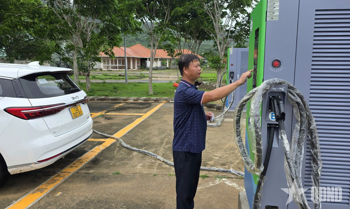 Hệ thống trạm sạc công suất cao đang được Công ty cổ phần Tập đoàn Côn Đảo triển khai. 
