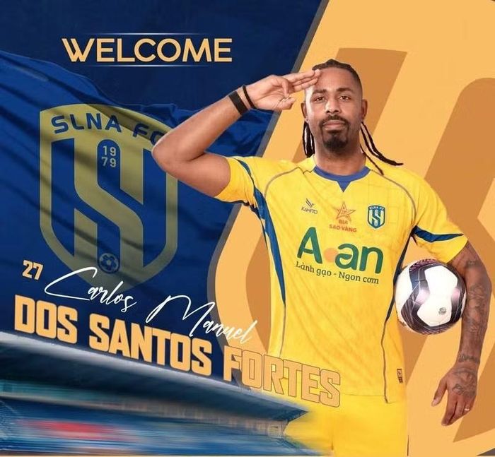 Gia nhập Sông Lam Nghệ An ở giai đoạn hai mùa giải với rất nhiều kỳ vọng, tuy nhiên Carlos Fortes lại gây thất vọng nặng nề khi tịt ngòi suốt 9 trận liên tiếp. Ảnh: SLNA FC.