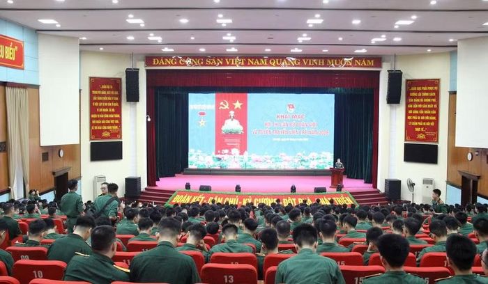 Toàn cảnh phiên khai mạc hội thi.