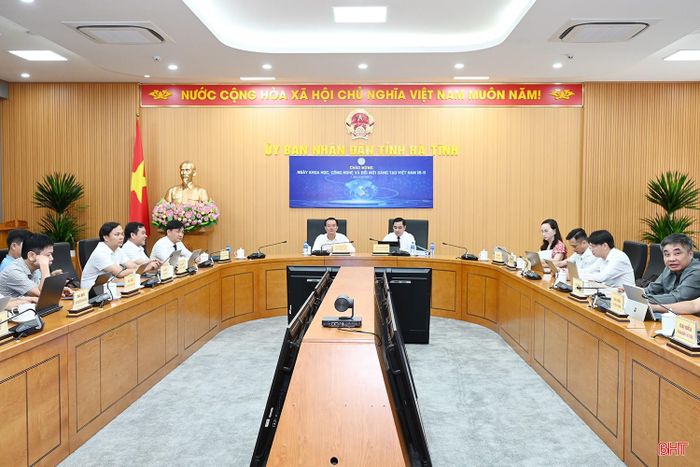 Các điều kiện để vận hành các hội nghị trực tuyến tại Hà Tĩnh đã được hoàn thiện, đáp ứng yêu cầu.