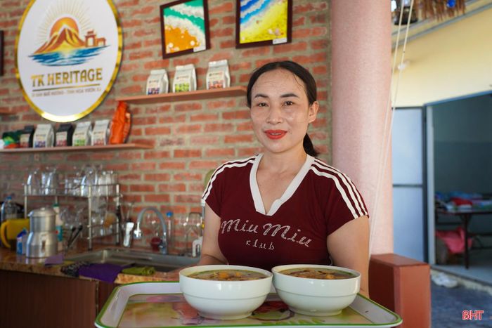 Sau khi chế biến, cúm núm trở thành nguyên liệu cho nhiều món ăn đặc sản hấp dẫn của vùng biển Hà Tĩnh. Trong đó, bún cúm núm đang được nhiều thực khách ưa chuộng nhờ hương vị đậm đà, thơm ngon đặc trưng, góp phần làm phong phú thêm ẩm thực địa phương.