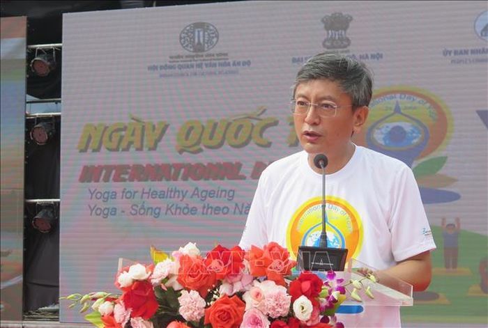 Ông Tshering Wangchuk Sherpa, Đại sứ Ấn Độ tại Việt Nam phát biểu tại buổi lễ.