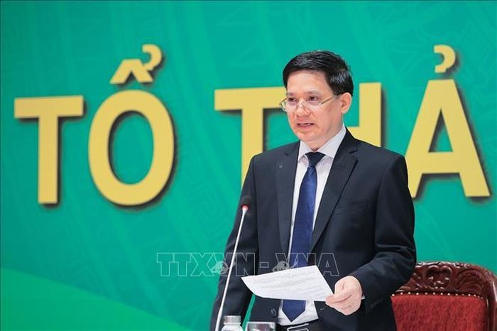 Đồng chí Phạm Tiến Nam, Phó Chủ tịch Ban Chấp hành Trung ương Hội Nông dân Việt Nam phát biểu tại tổ thảo luận số 2. Ảnh: Lê Đông/TTXVN