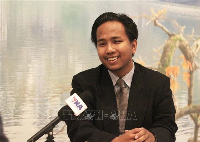 Thạc sĩ Him Raksmey - chuyên gia phân tích các vấn đề khu vực tại Phnom Penh, Giám đốc điều hành Trung tâm Nghiên cứu các vấn đề khu vực của Campuchia (CCRS). Ảnh: Minh Hưng/PV TTXVN tại Campuchia