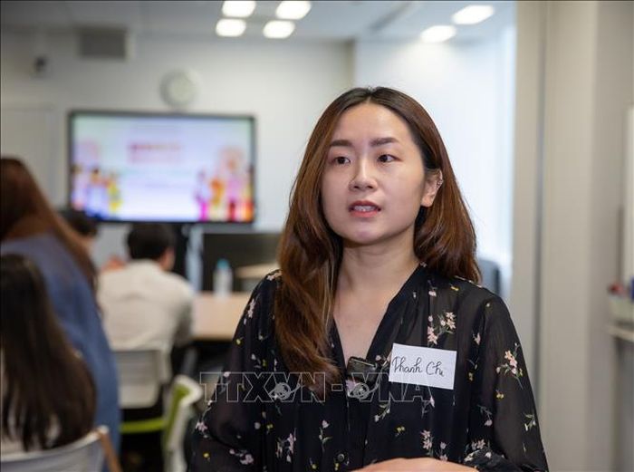 Bạn Lê Nguyễn Thanh Chi chia sẻ cảm nhận bản thân về chương trình.