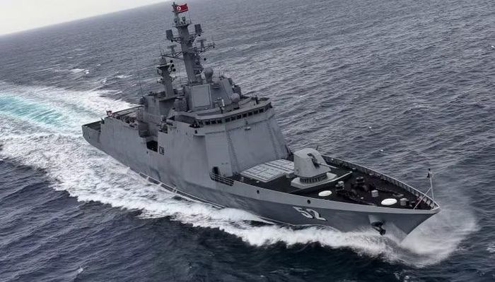 Tàu khu trục Kang Kon của Triều Tiên trong lần thử nghiệm trên biển đầu tiên. Ảnh: MW.