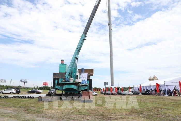 Công ty Cổ phần GĐT Ninh Bình cam kết thực hiện xây dựng dự án đúng tiến độ. Ảnh: Đức Phương - TTXVN 