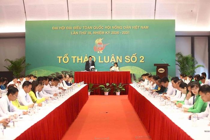 Ông Phạm Tiến Nam, Phó Chủ tịch Ban Chấp hành Trung ương Hội Nông dân Việt Nam và bà Lê Thị Minh Tâm, Ủy viên Ban Thường vụ Trung ương Hội, Chủ tịch Hội Nông dân thành phố Đà Nẵng, chủ trì tổ thảo luận số 2