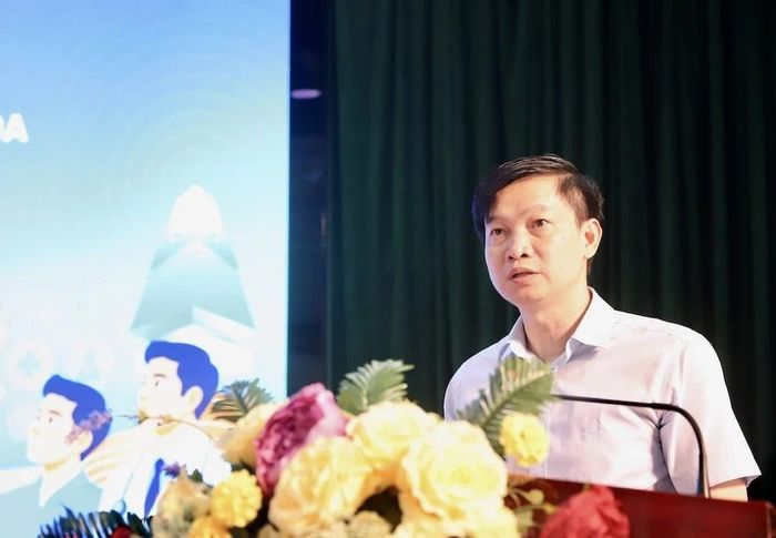 TS.BS Lê Văn Cường, Giám đốc Sở Y tế Thanh Hóa phát biểu tại chương trình.