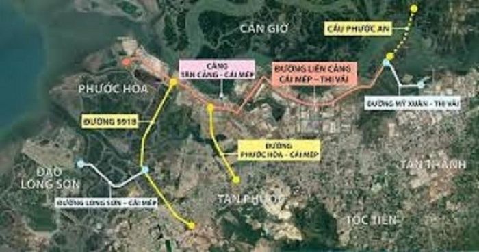 Cụm Cảng Cái Mép - Thị Vãi đã hình thành sẵn có.