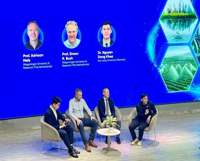 Các chuyên gia chia sẻ tại hội thảo InnovaConnect với chủ đề “Hướng tới các thành phố bền vững: Các giải pháp tối ưu hóa nguồn nước đô thị phục vụ sản xuất nông nghiệp”