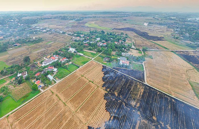 Đốt đồng, dọn cỏ chuẩn bị cho vụ mùa mới.