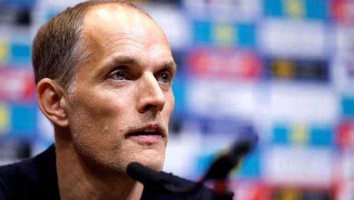 HLV Tuchel không hài lòng với màn trình diễn của tuyển Anh trong hiệp 1.