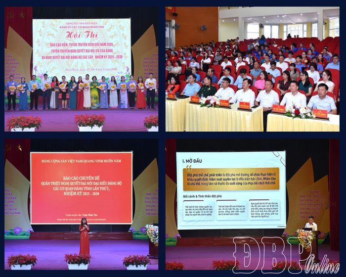 Hội thi Báo cáo viên, Tuyên truyền viên giỏi năm 2026 do Đảng ủy các cơ quan Đảng tỉnh tổ chức trong 2 ngày, 27 - 28/5/2026.