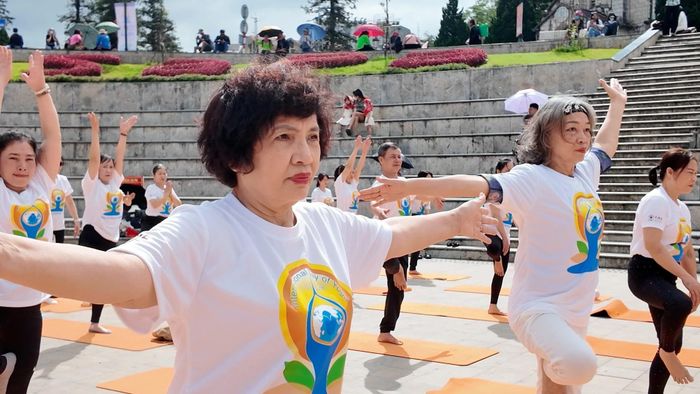 Bà Phan Thị Thanh Vân - yogi đến từ Hà Nội.