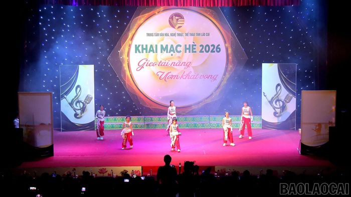 Các tiết mục do học sinh các lớp năng khiếu thể hiện.