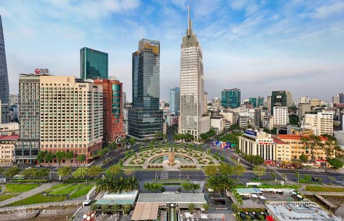 Khu trung tâm TP.HCM, đoạn công trường Mê Linh, tháng 1/2025. (Ảnh: Quỳnh Trần)
