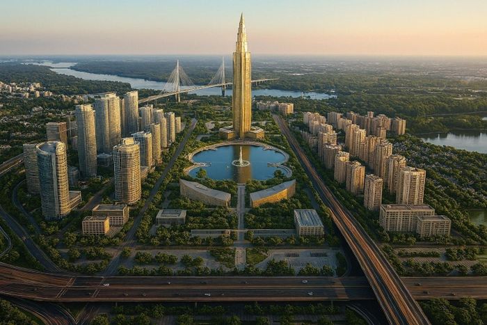 Phối cảnh Thành phố Thông minh Bắc Hà Nội. Ảnh minh họa
