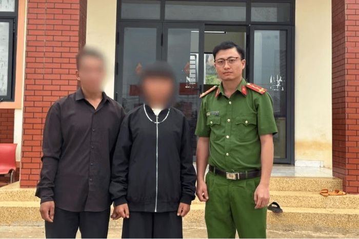 Công an xã Quảng Hòa và gia đình kịp thời ngăn chặn một vụ trốn nhà đi tìm "việc nhẹ lương cao". Ảnh: Công an xã Quảng Hòa