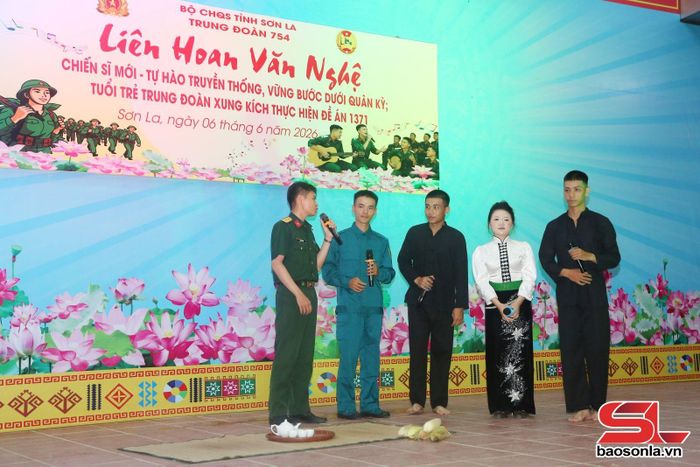 Tiểu phẩm tuyên truyền "Tiếng gọi non sông" tại chương trình.