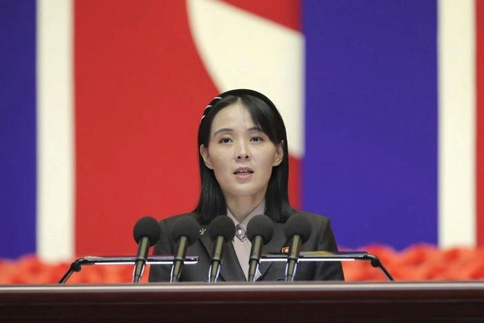Bà Kim Yo Jong, em gái của nhà lãnh đạo Triều Tiên Kim Jong Un. Ảnh: KCNA