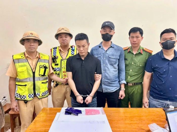 Đối tượng Bùi Quý Luật bị bắt giữ.