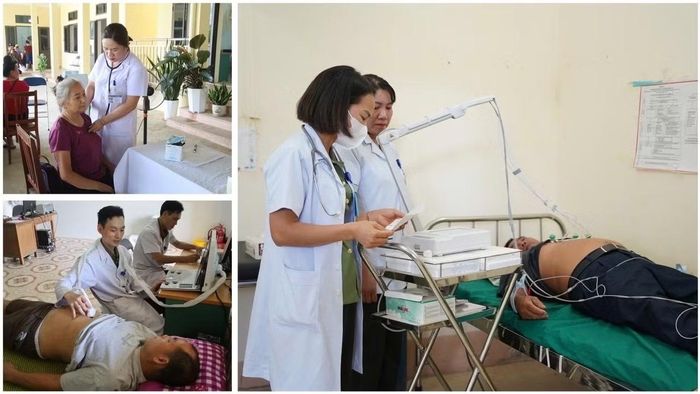 Người cao tuổi và các hộ gia đình có hoàn cảnh khó khăn được các y, bác sĩ trực tiếp đến tận địa bàn thăm khám.