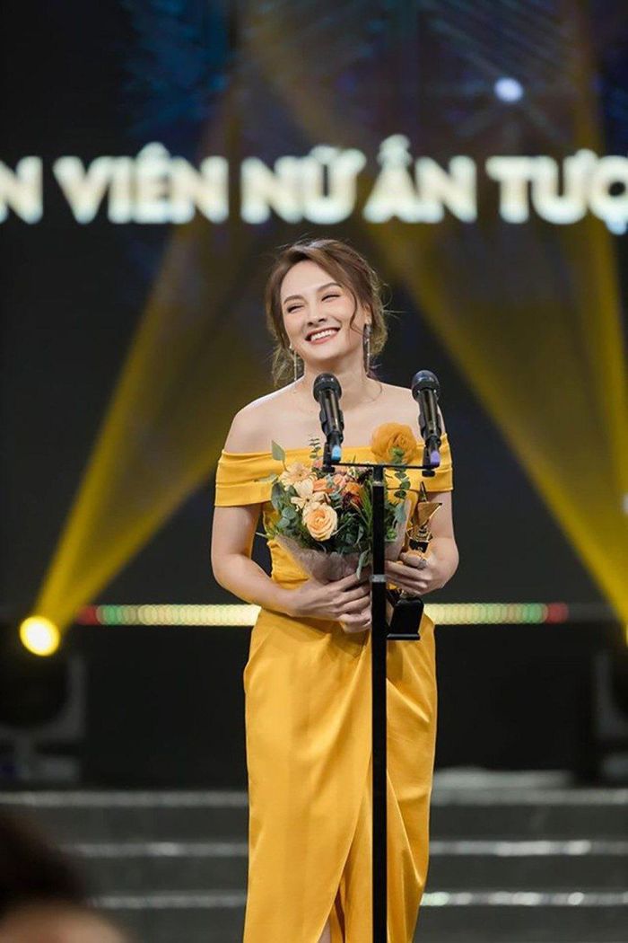 Bảo Thanh từng nhận giải diễn viên nữ ấn tượng tại lễ trao giải VTV Awards 2019. (Ảnh: VTV.vn)