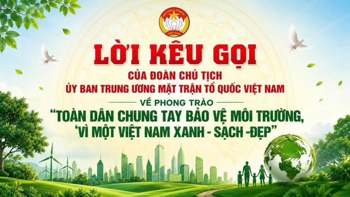 Lời kêu gọi từ Ủy ban Trung ương Mặt trận Tổ quốc Việt Nam. Ảnh Internet.