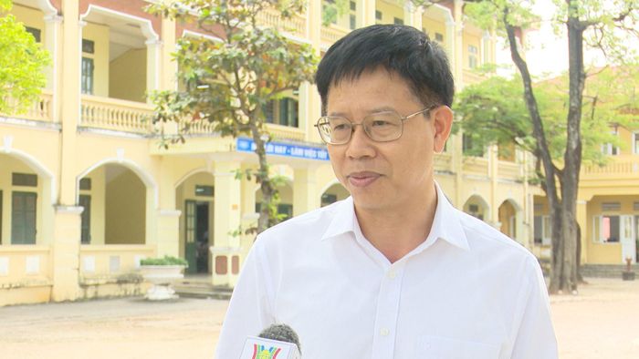 Thầy Quách Danh Tuyên, Hiệu trưởng Trường THCS Vật Lại, xã Vật Lại, thành phố Hà Nội . Ảnh: Thái Trọng