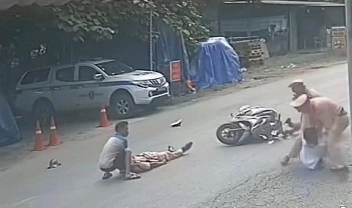 Hiện trường vụ va chạm. Ảnh: Công an tỉnh Phú Thọ.