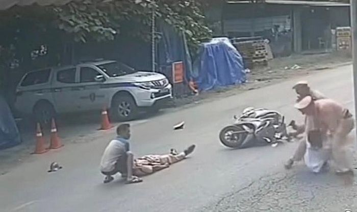 Hiện trường vụ va chạm. Ảnh: Công an tỉnh Phú Thọ.