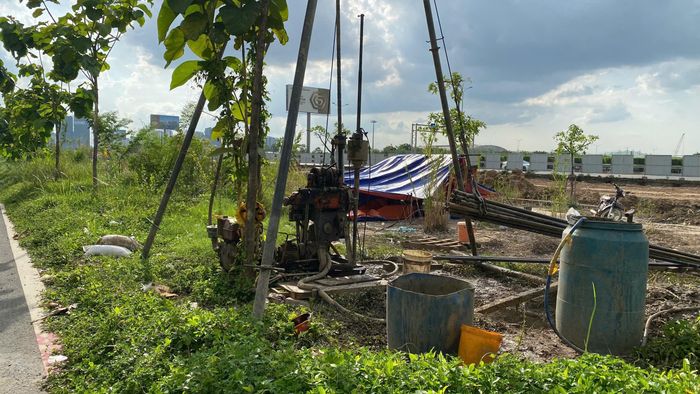 Tuyến Thủ Thiêm - Long Thành đang được khảo sát địa chất. Ảnh: ĐT