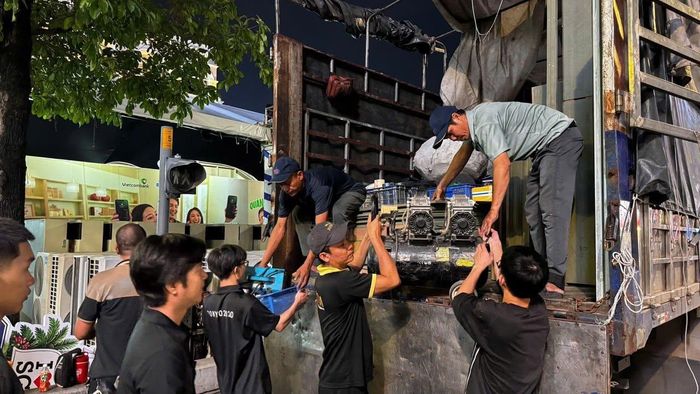  Công tác chuẩn bị đang gấp rút hoàn thành. Ảnh: CA 