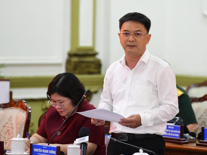  Ông Nguyễn Mạnh Cường, Ủy viên Dự khuyết Trung ương Đảng, Phó Chủ tịch UBND TP.HCM. Ảnh: HẢI NHI 