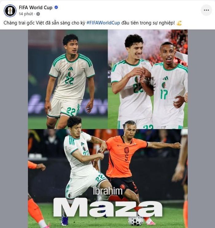 Bài đăng của FIFA và Maza.