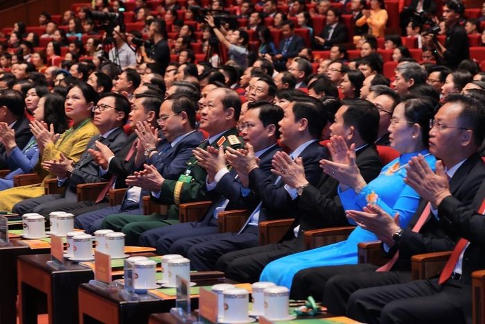 Các đại biểu tham dự khai mạc Đại hội. Ảnh: Hoàng Hiếu - TTXVN